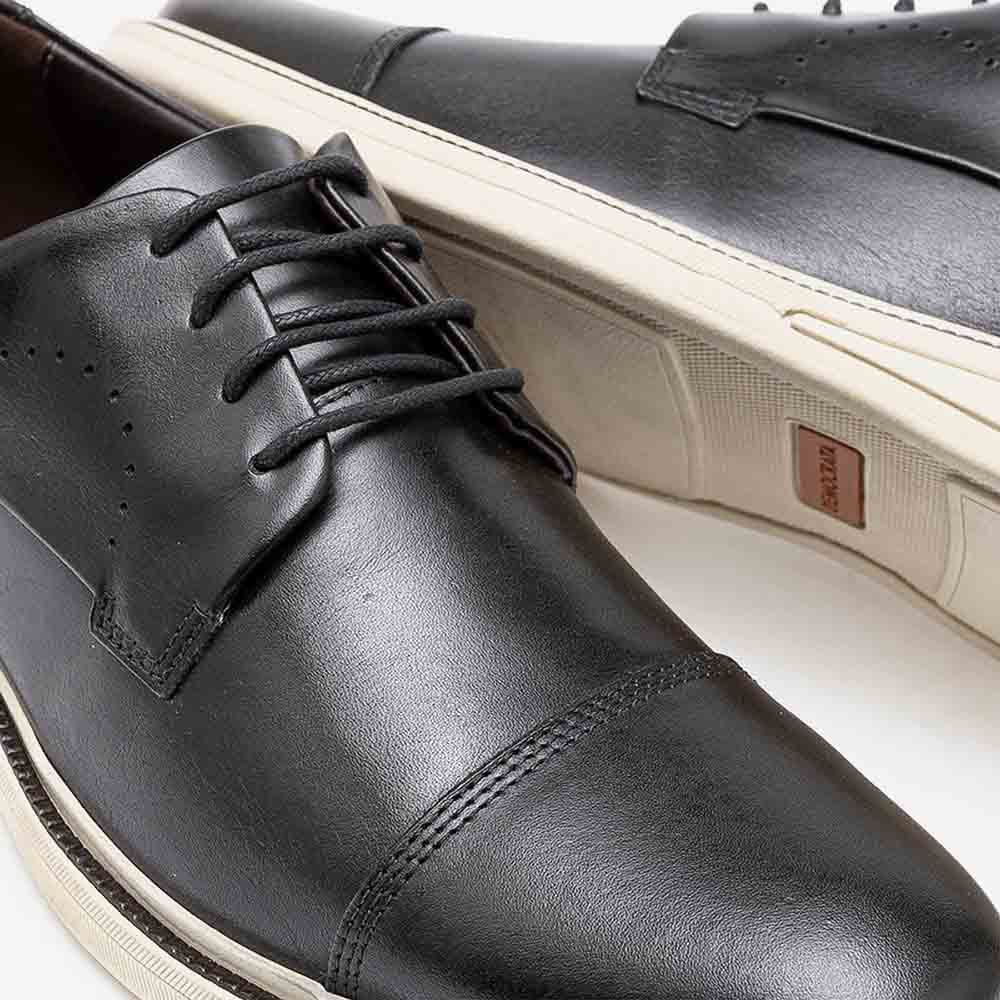 Sapato Masculino Esporte Fino Democrata Metropolitan Bay Preto Preto 2