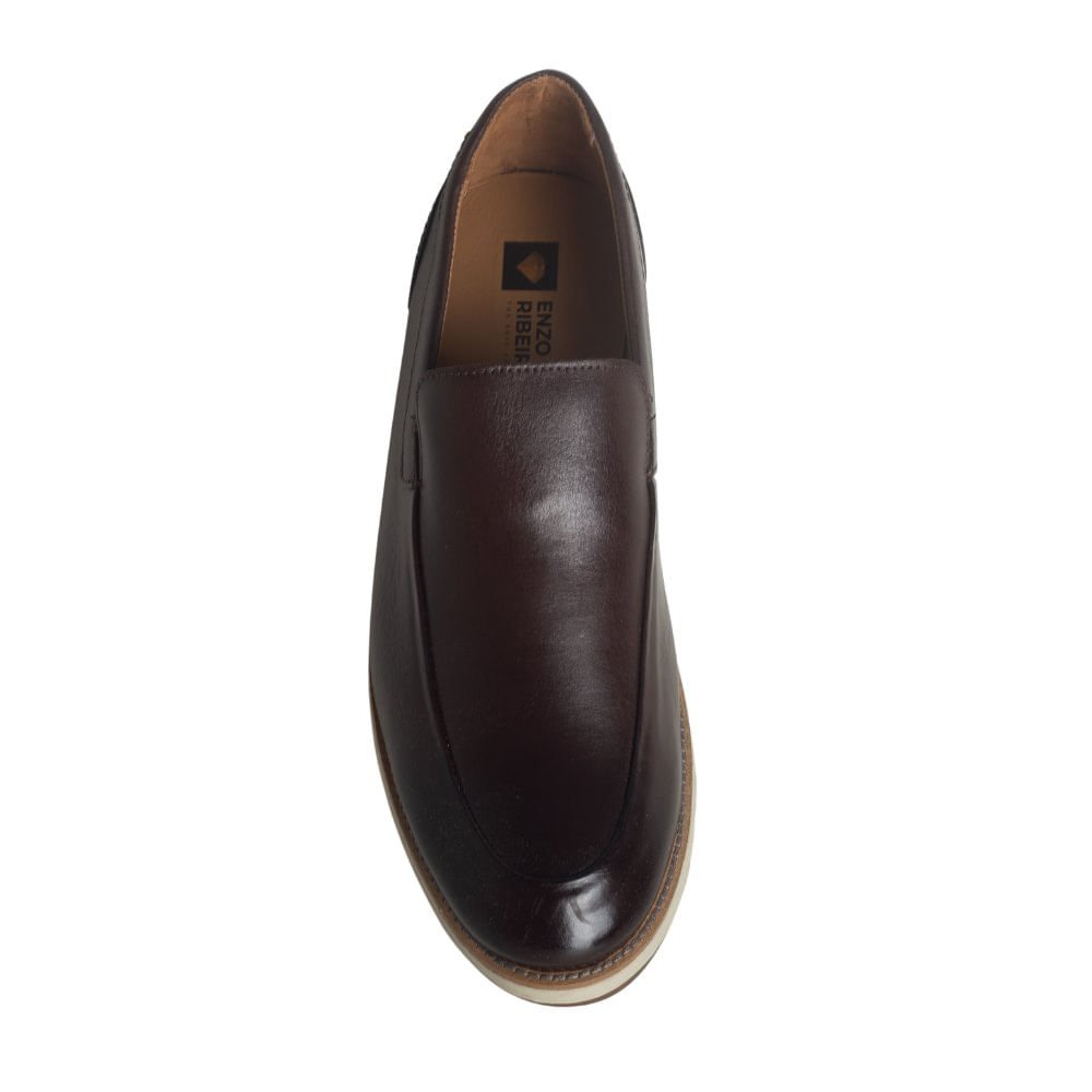 Sapato Social Slip-On Masculino Enzo Ribeiro Café Marrom 2