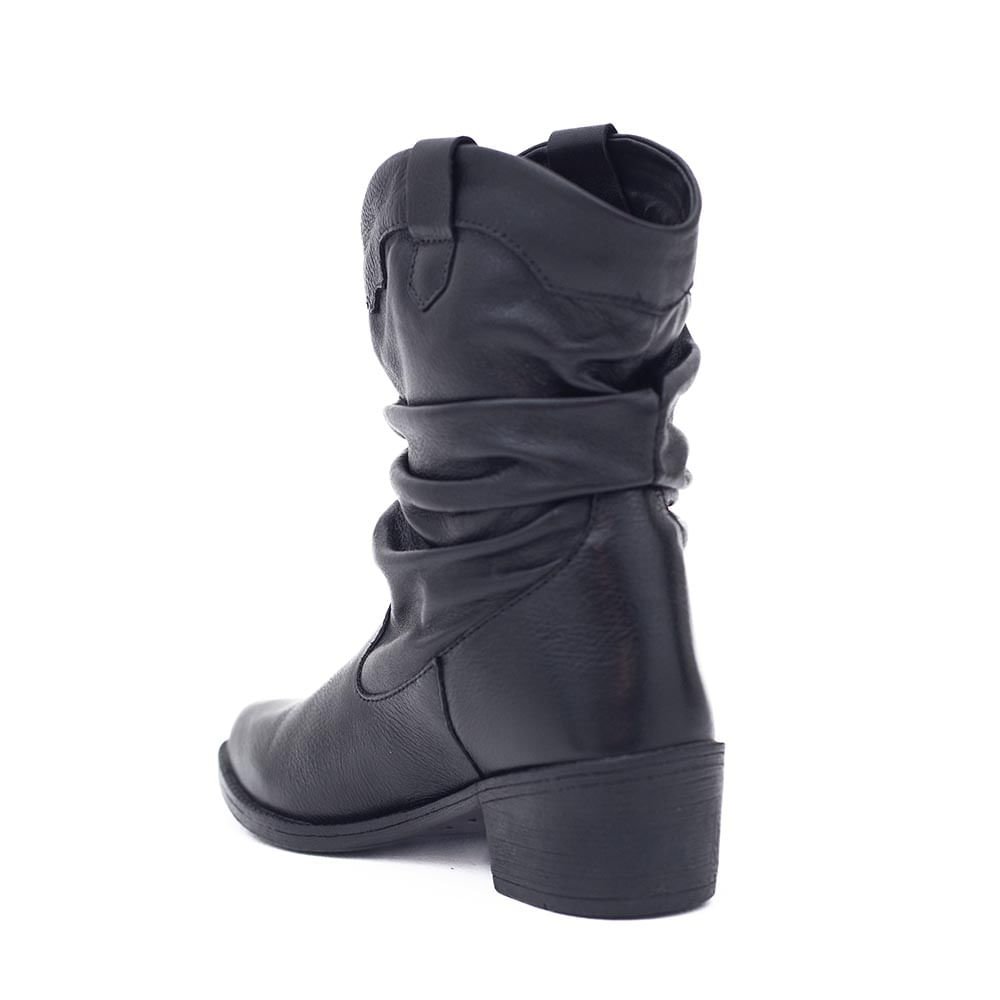 Bota Feminina Couro Country Dayane Magalhães Preto Preto 3
