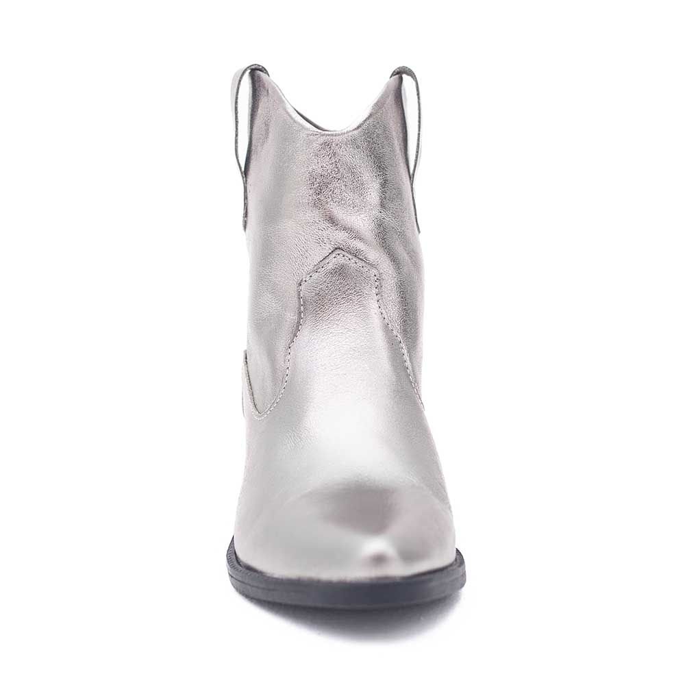 Bota Feminina Country Couro Dayane Magalhães Prata Prata 2