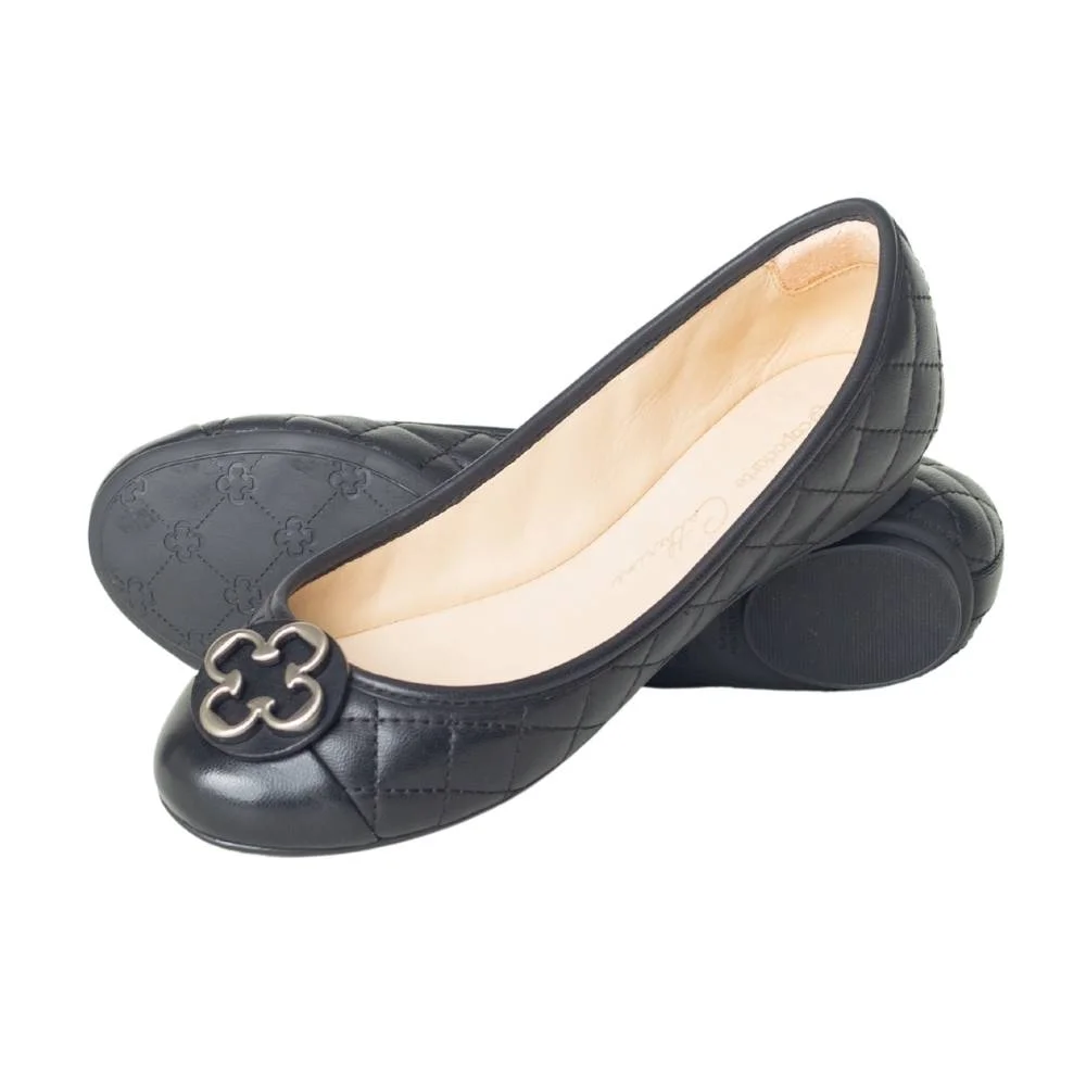 Sapatilha Bico Redondo Feminina Capodarte Preta Preto 3
