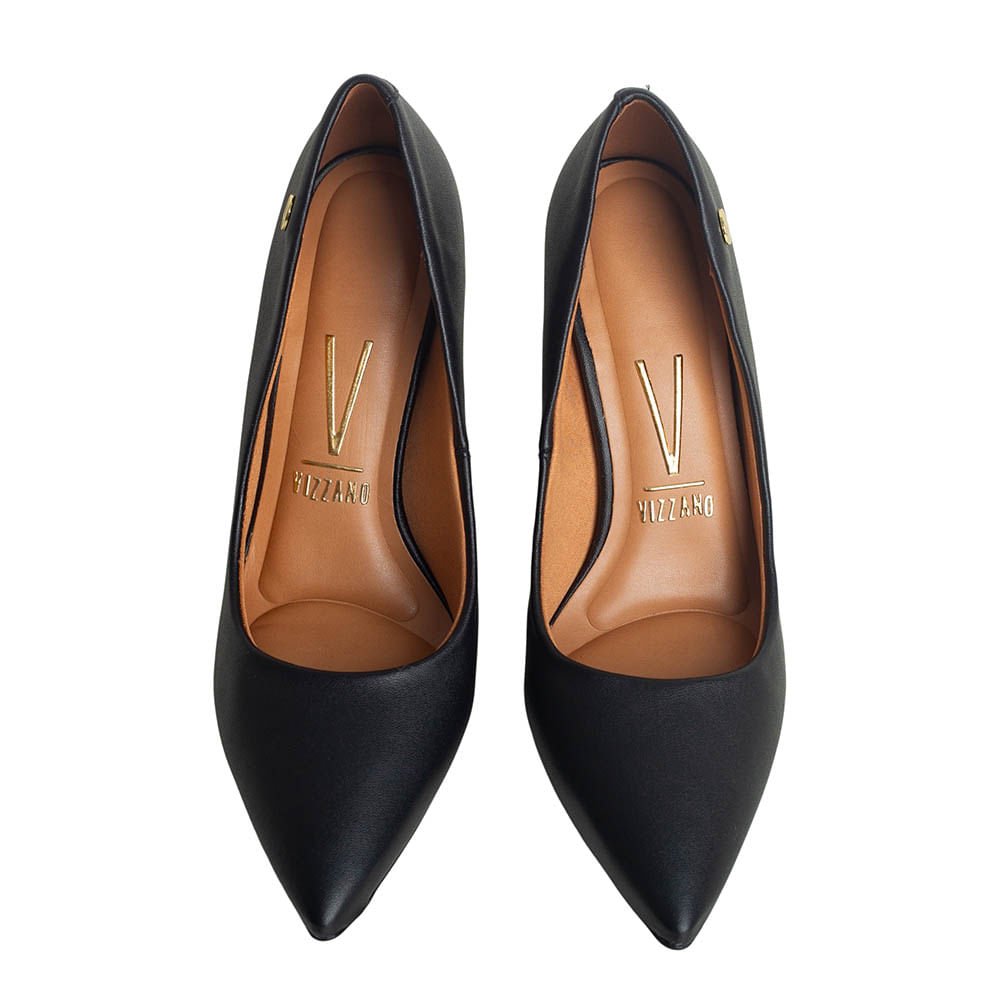Sapato Fem Salto Alto Fino Vizzano  1184.1101 Preto 2