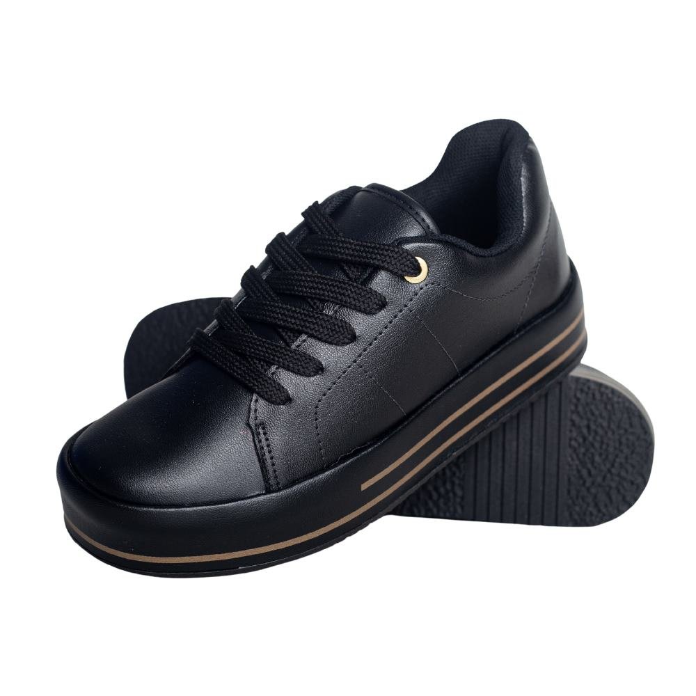 Tênis Moda Casual Feminino Beira Rio 4194.1316 Preto 3