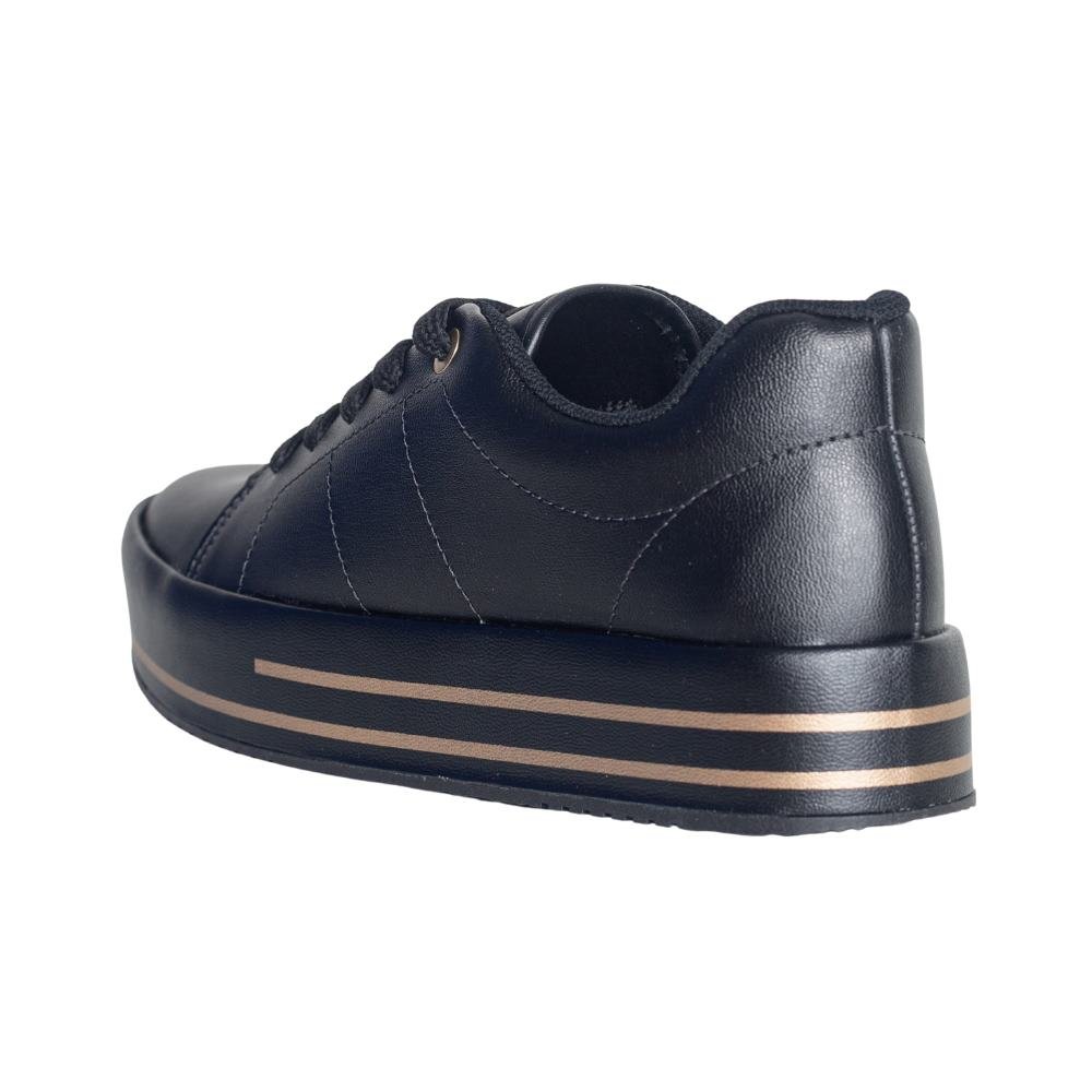 Tênis Moda Casual Feminino Beira Rio 4194.1316 Preto 4