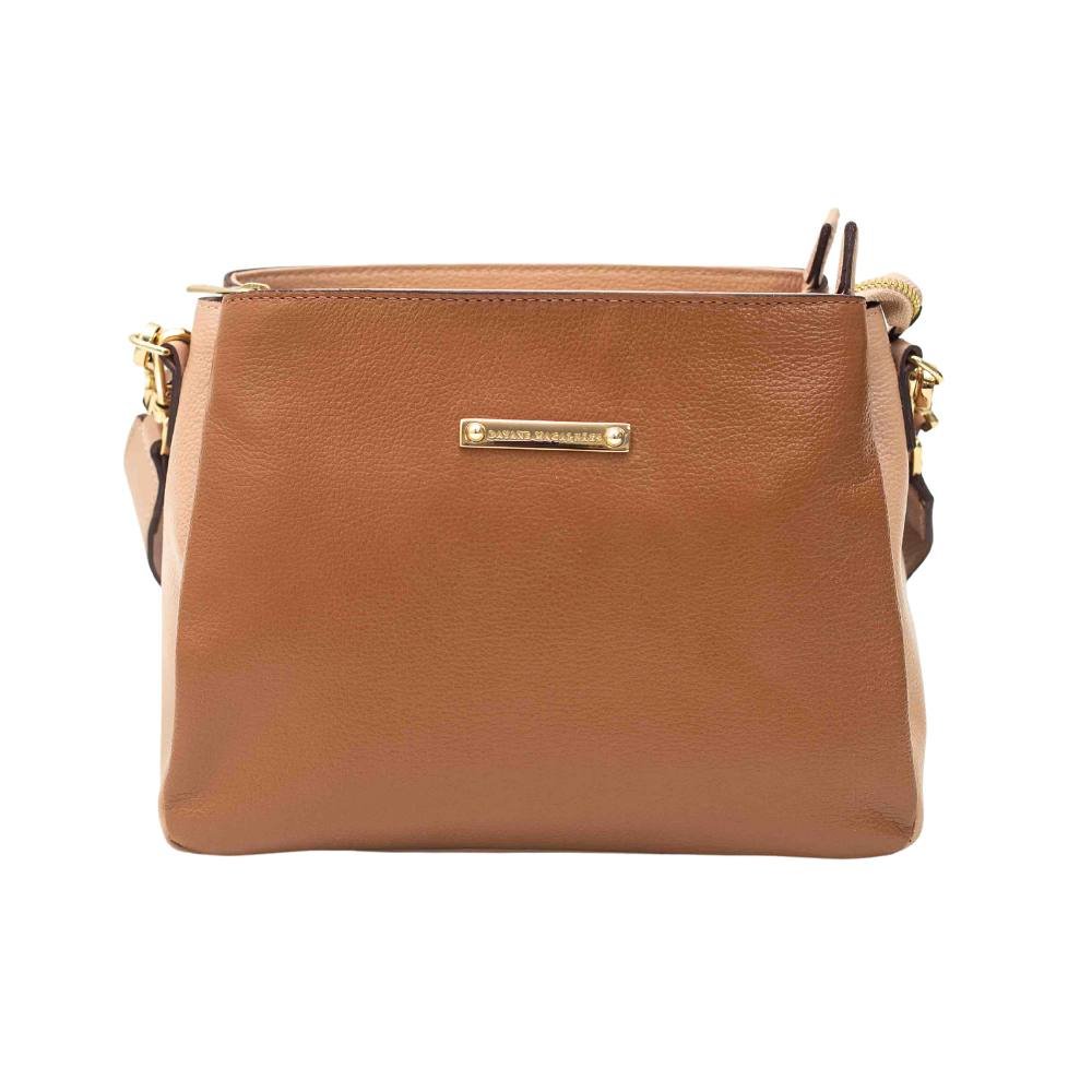 Bolsa Feminina Transversal Dayane Magalhães Marrom E Bege Marrom 4