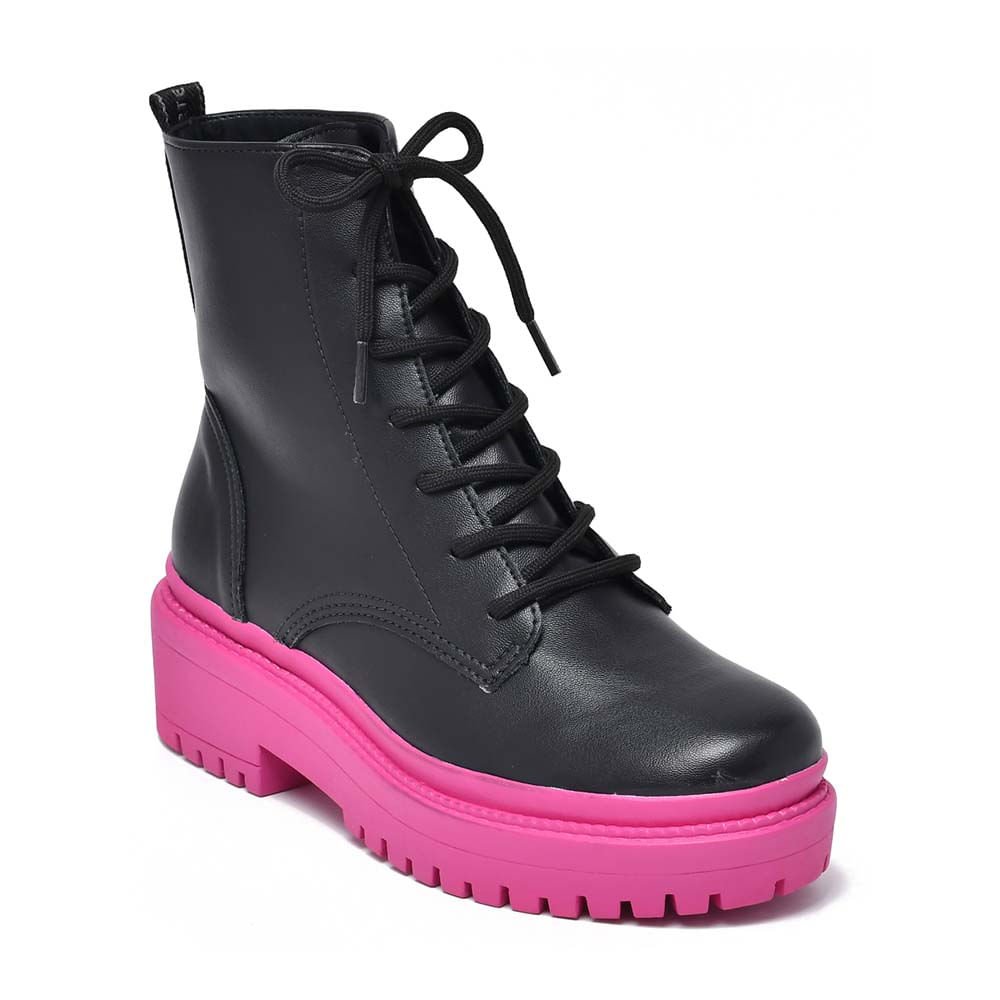Bota Feminino Coturno Marte 22-8503 Preto 1