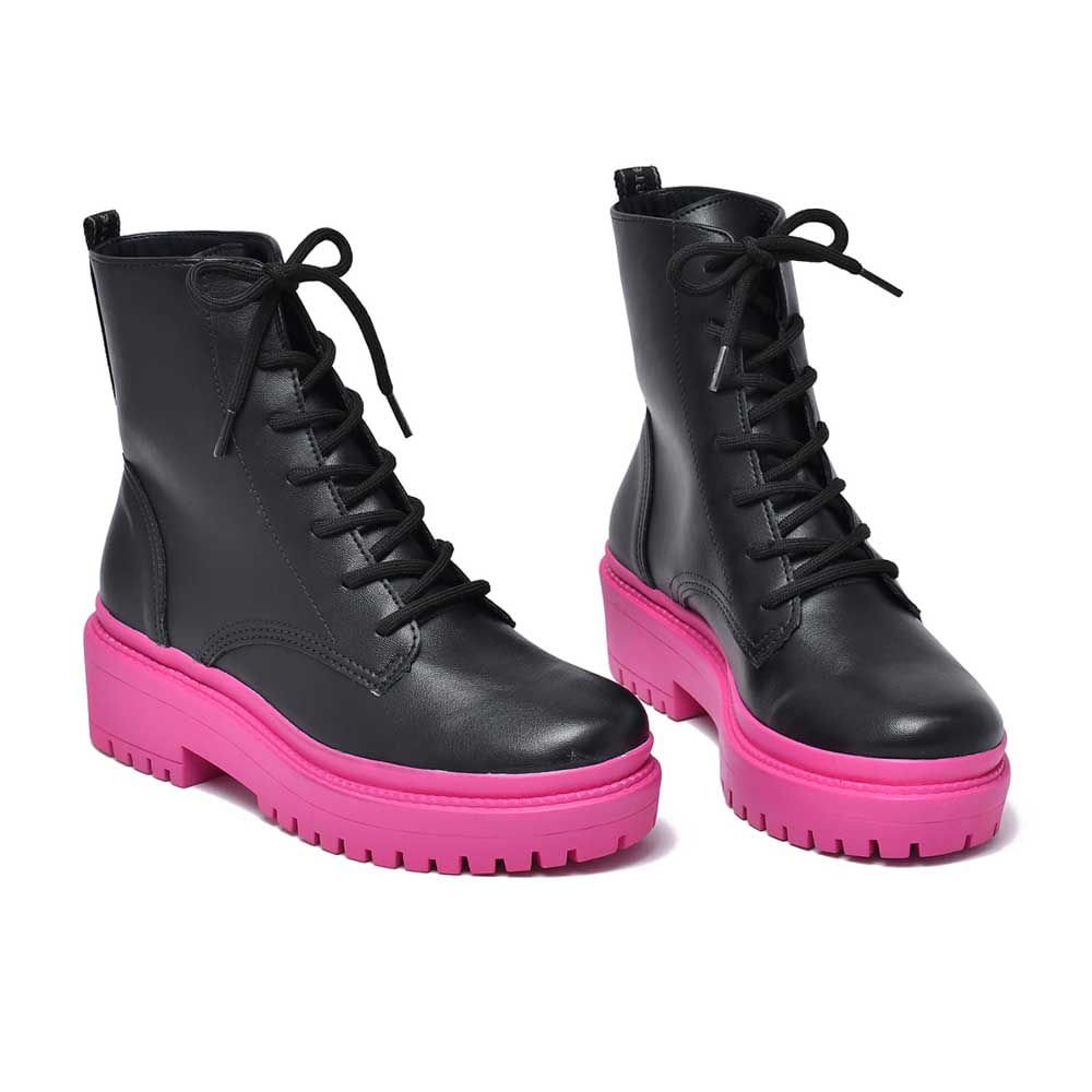 Bota Feminino Coturno Marte 22-8503 Preto 7