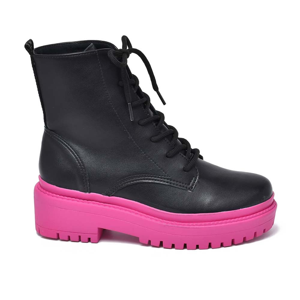 Bota Feminino Coturno Marte 22-8503 Preto 8