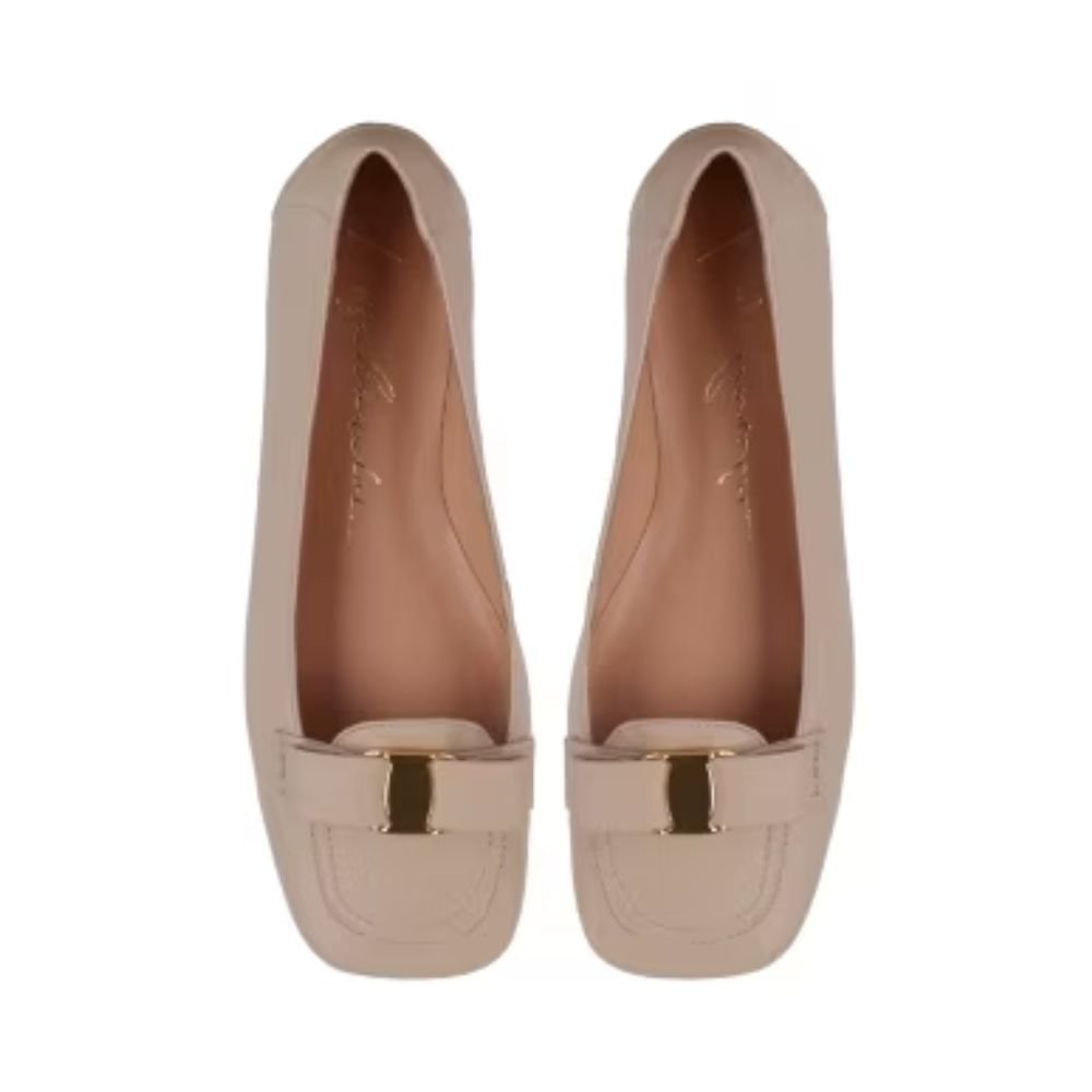 Sapatilha Feminino Bico Quadrado Luiza Barcelos 1306001 Bege 2