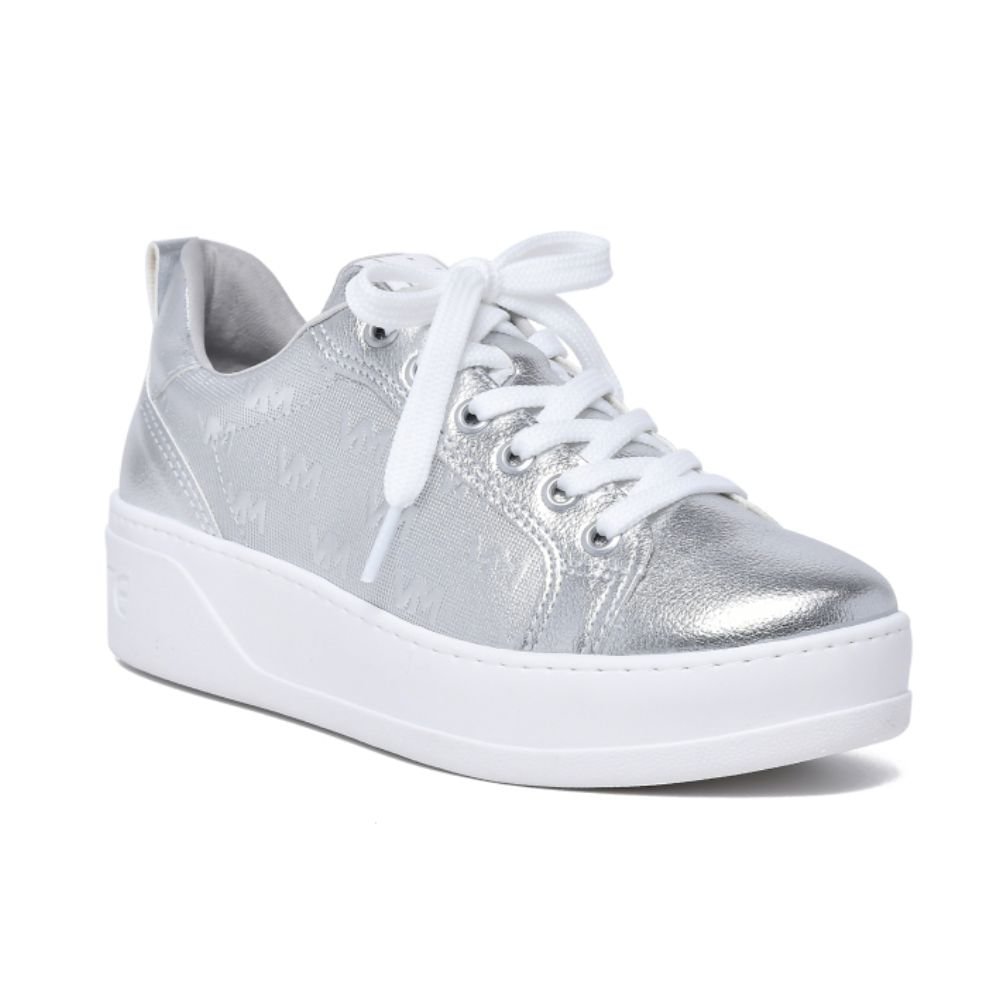 Tênis Moda Casual Feminino Via Marte 23-1509-01 Prata 1