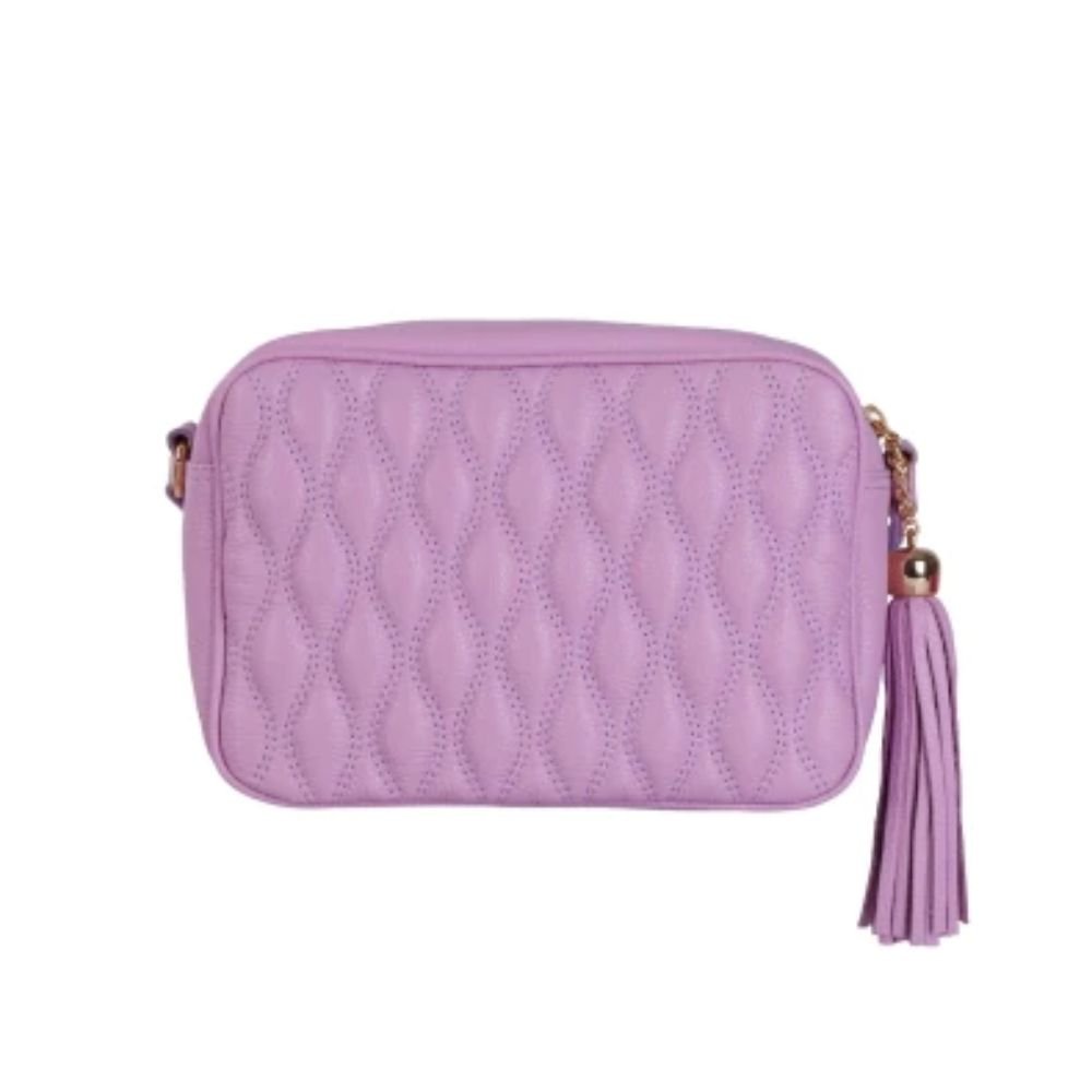 Bolsa Feminina Média Clássica Luiza Barcelos Lilás Roxo 3