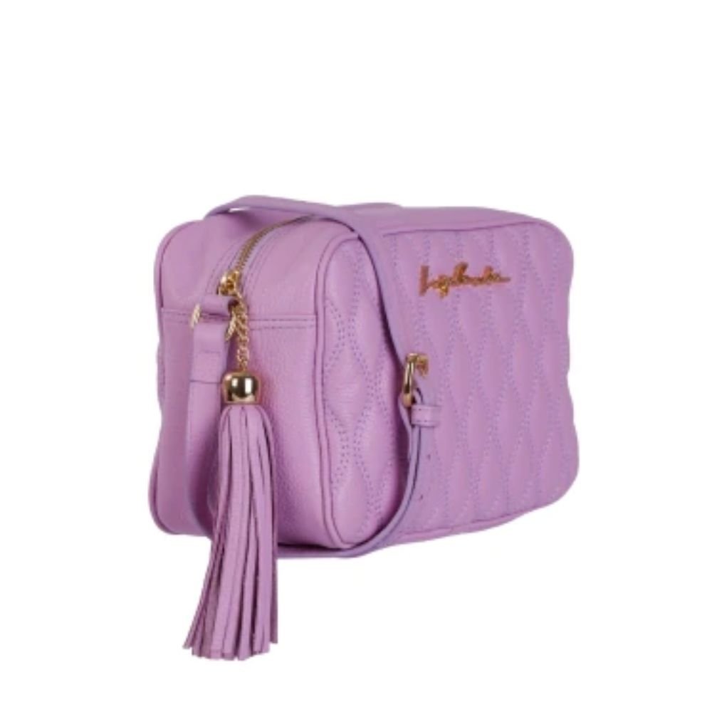 Bolsa Feminina Média Clássica Luiza Barcelos Lilás Roxo 5