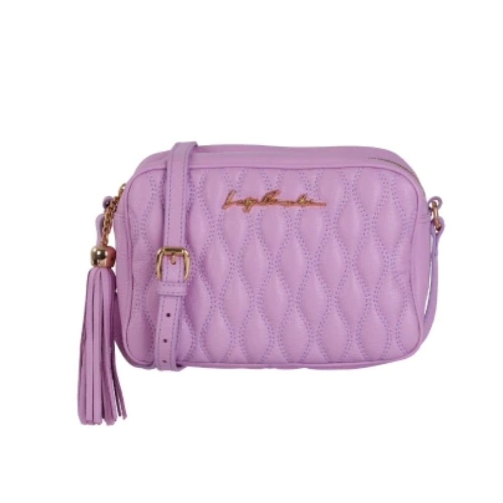 Bolsa Feminina Média Clássica Luiza Barcelos Lilás Roxo 8