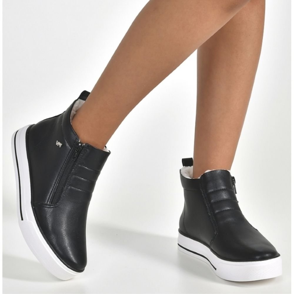 Tênis Moda Casual Via Marte 23-4709-02 Preto 2