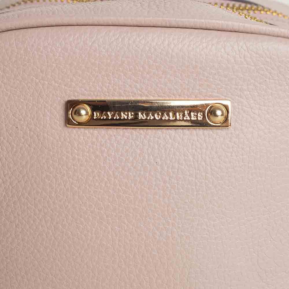 Bolsa Feminina Transversal Dayane Magalhães Nude Bege 7