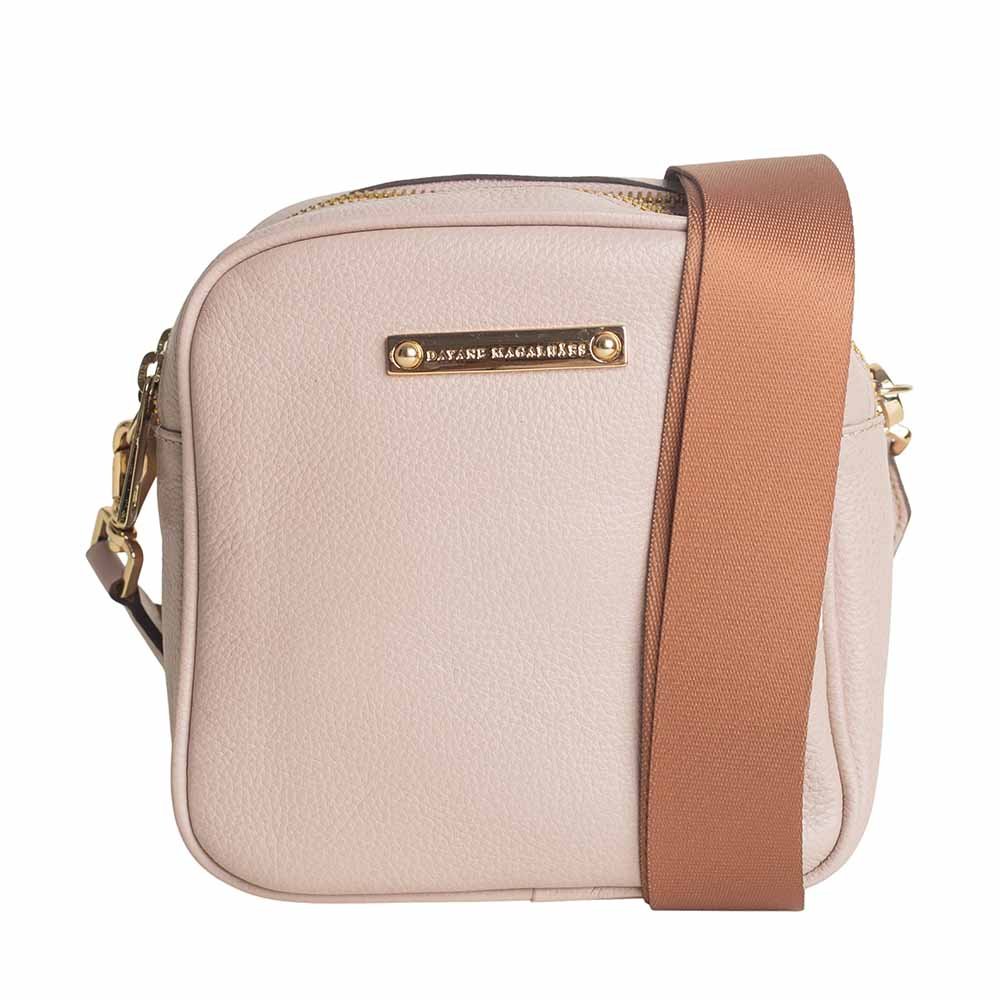Bolsa Feminina Transversal Dayane Magalhães Nude Bege 8