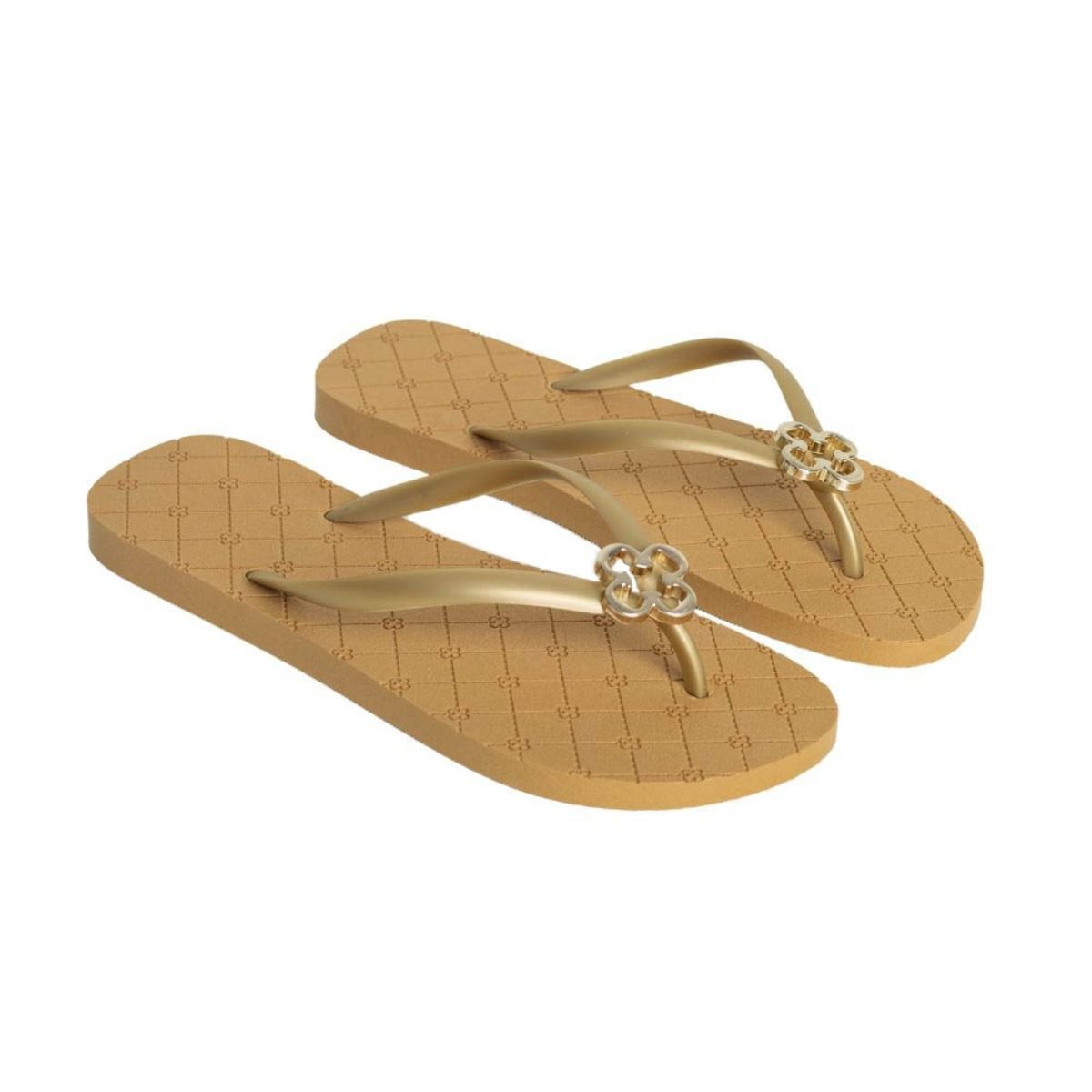Chinelo Feminino Adulto Dedo Capodarte Dourado Dourado 3