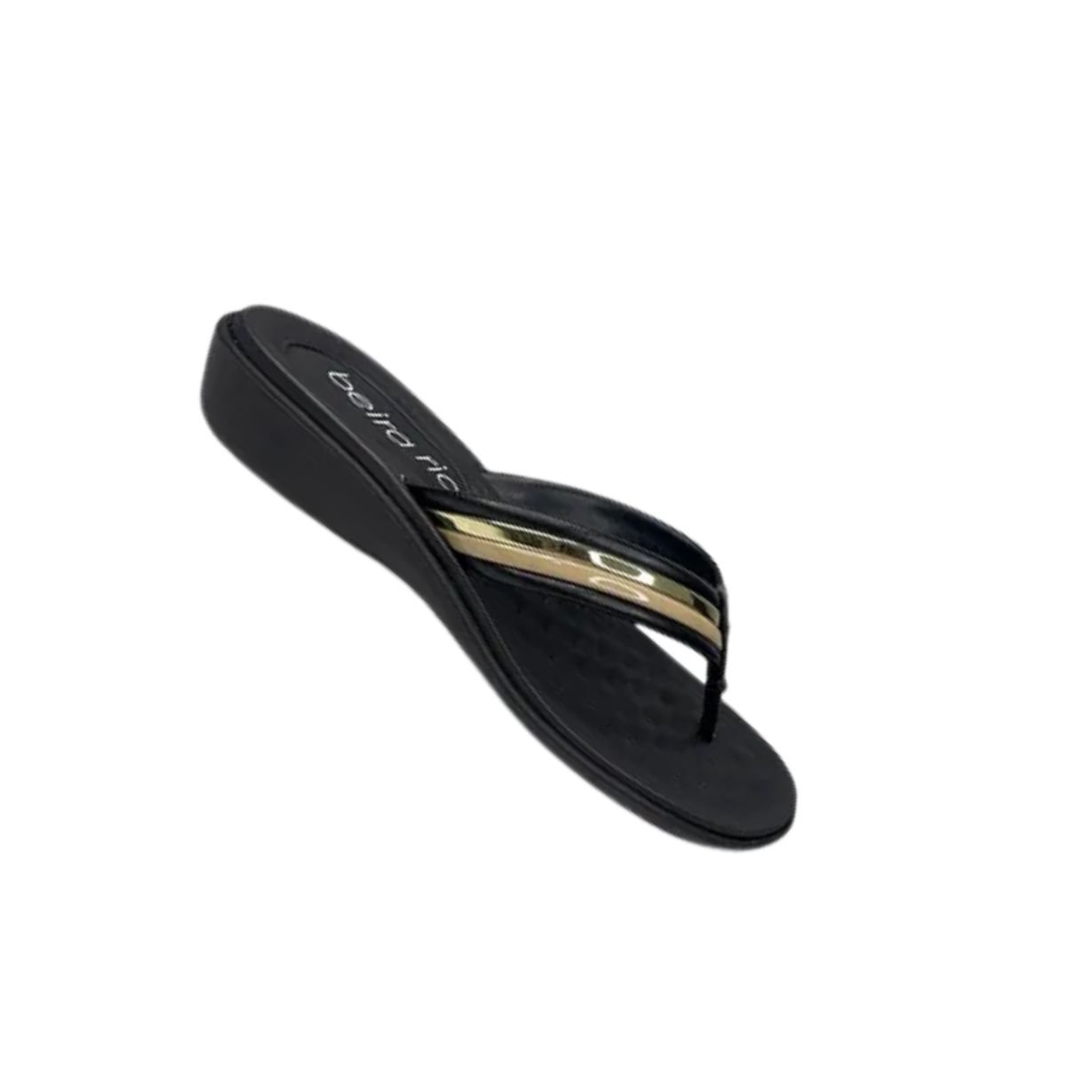 Tamanco Feminino Rasteiro Beira Rio Preto Preto 7