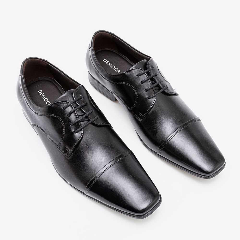 Sapato Social Masculino Democrata Metropolitan Aspen Preto Preto 5