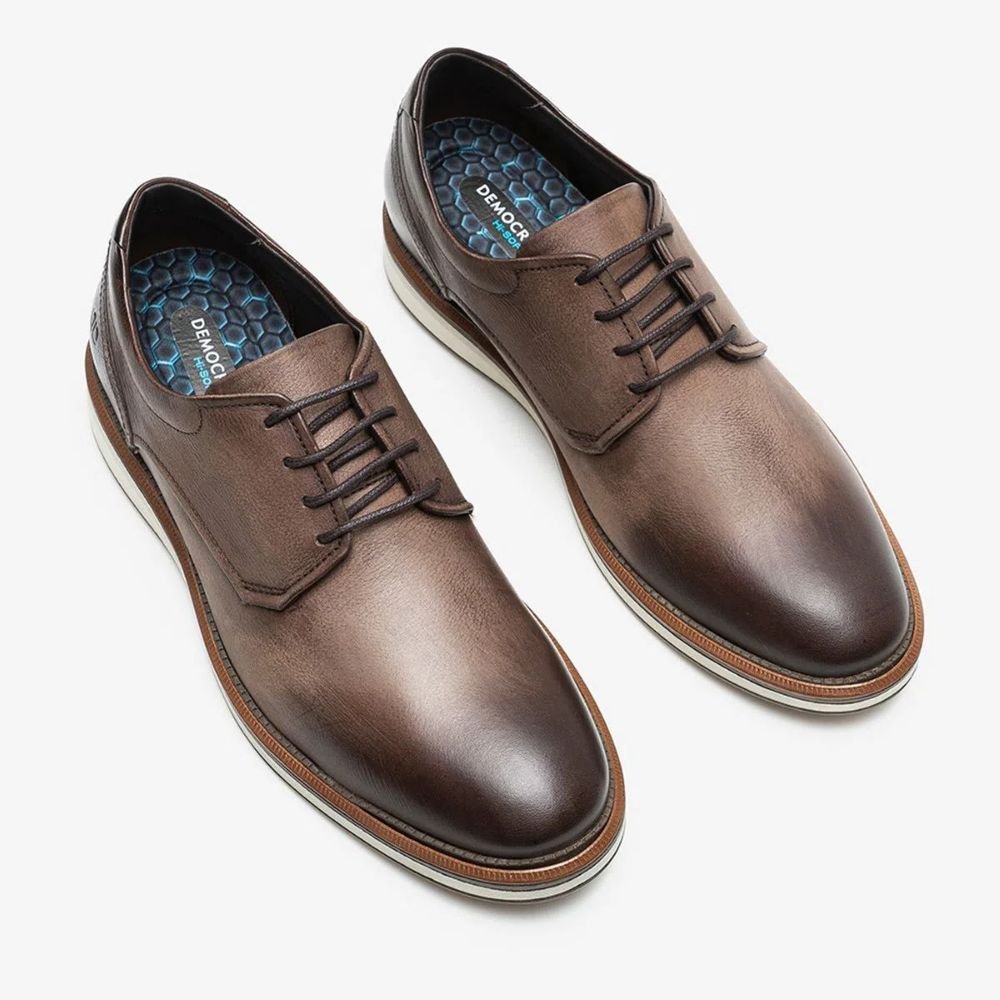 Sapato Social Democrata Metropolitan James Masculino 5050 Marrom 1