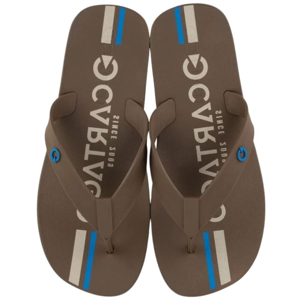 Chinelo Masculino Dedo Cartago Atlanta Marrom Marrom 4