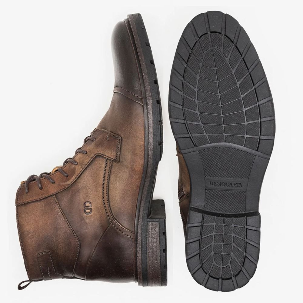 Bota Masculina Coturno Democrata Marrom Marrom 3