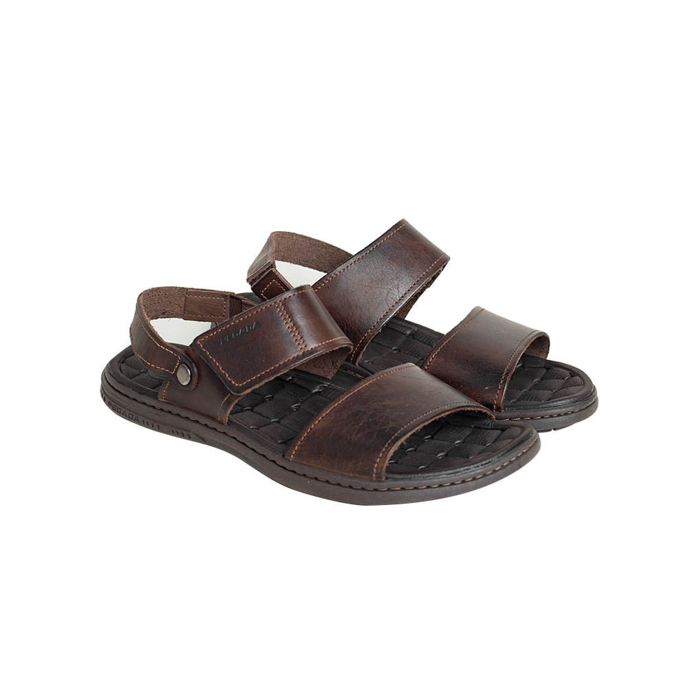 Sandália Masculino Sandália Pegada 131286 Marrom 1