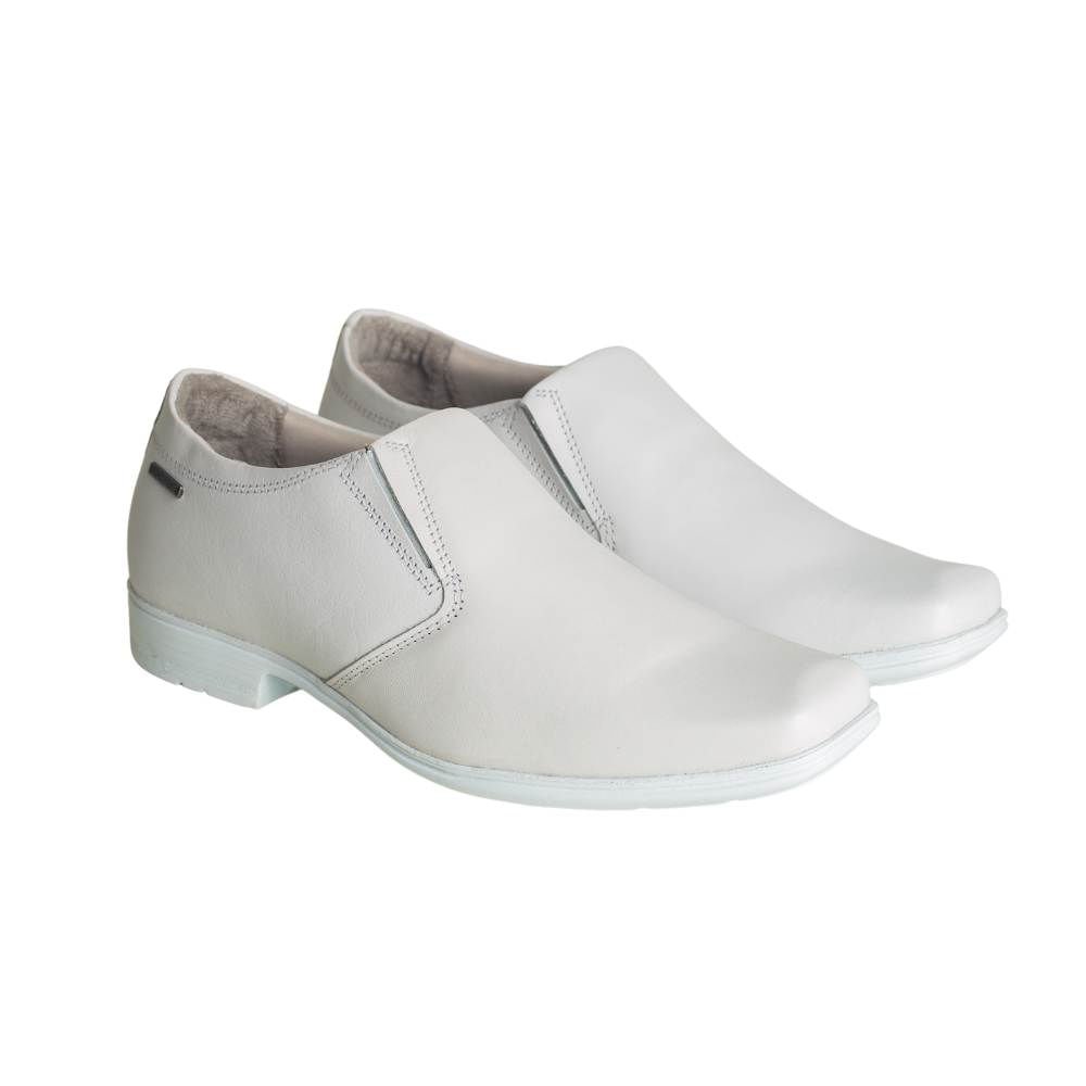 Sapato Social Pegada Esporte Fino Couro Masculino 5050 Branco 1