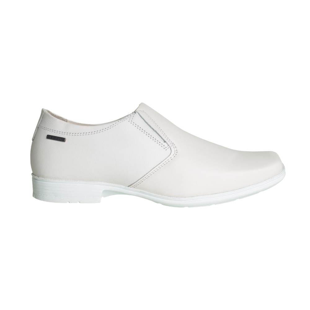 Sapato Social Pegada Esporte Fino Couro Masculino 5050 Branco 5