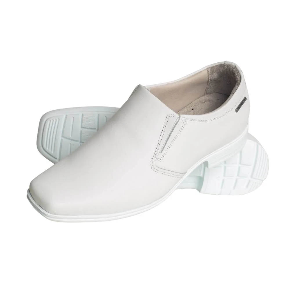 Sapato Social Pegada Esporte Fino Couro Masculino 5050 Branco 3