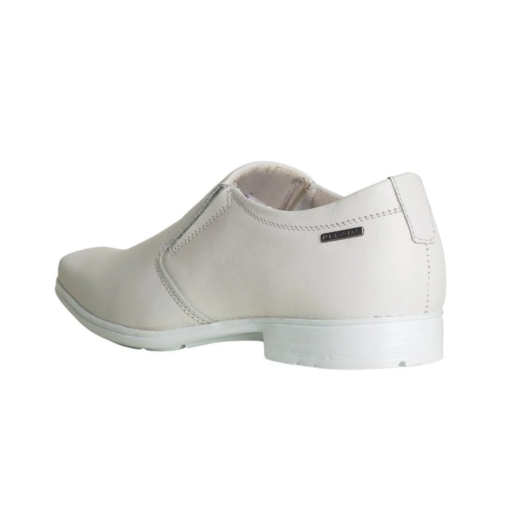 Sapato Social Pegada Esporte Fino Couro Masculino 5050 Branco 4