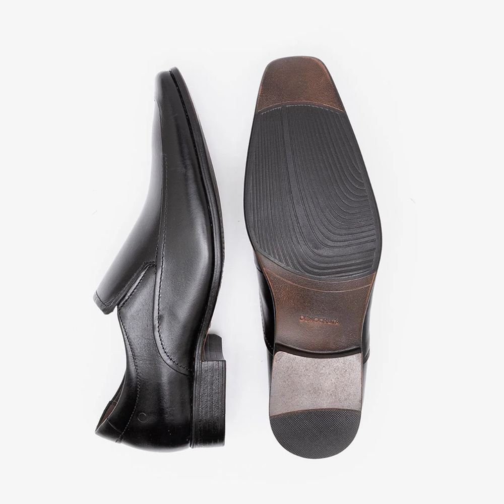 Sapato Masculino Social Democrata Metropolitan Aspen Preto Preto 3