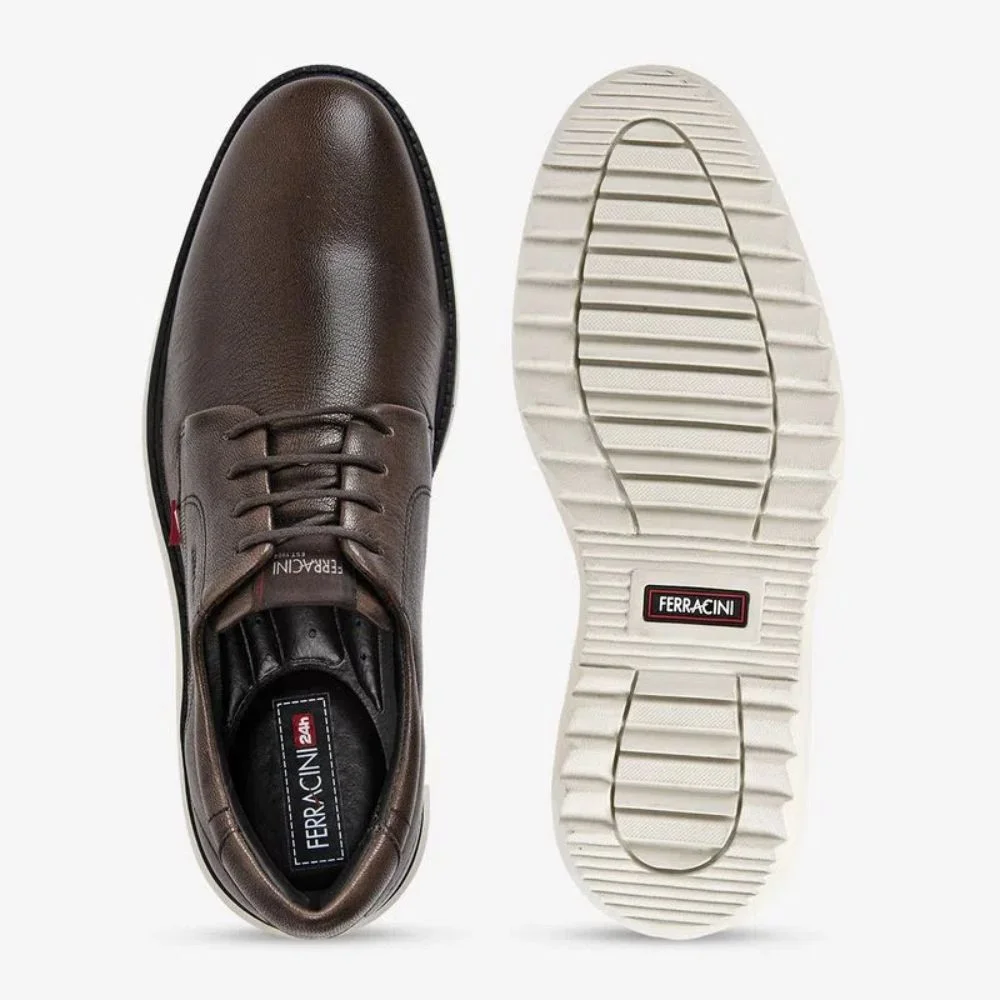 Sapato Mas Esporte Fino Ferracini 6770-663l Marrom 2