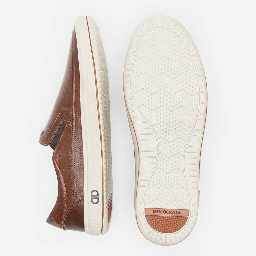 Sapatênis Democrata Slip On Marrom 5050 Marrom 7