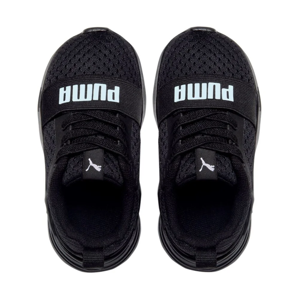 Tênis Running Infantil Puma Wired Run Kids Preto Preto 3