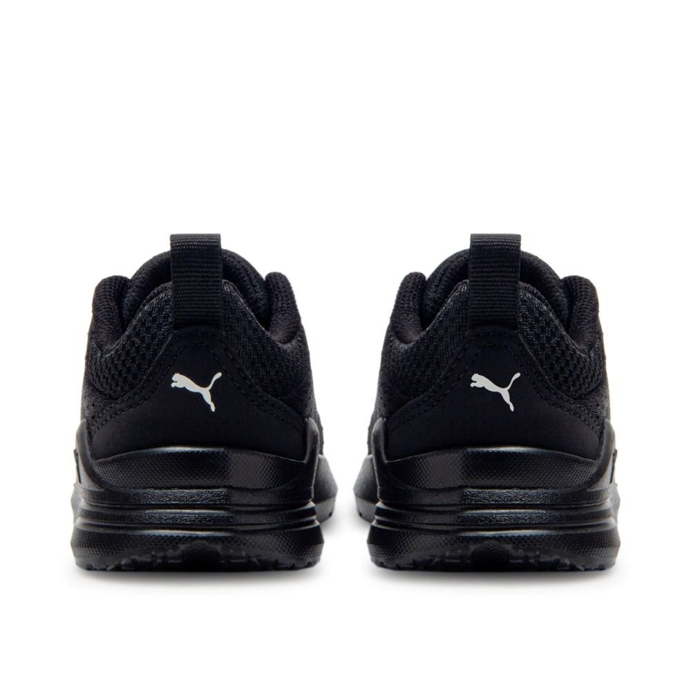 Tênis Running Infantil Puma Wired Run Kids Preto Preto 4