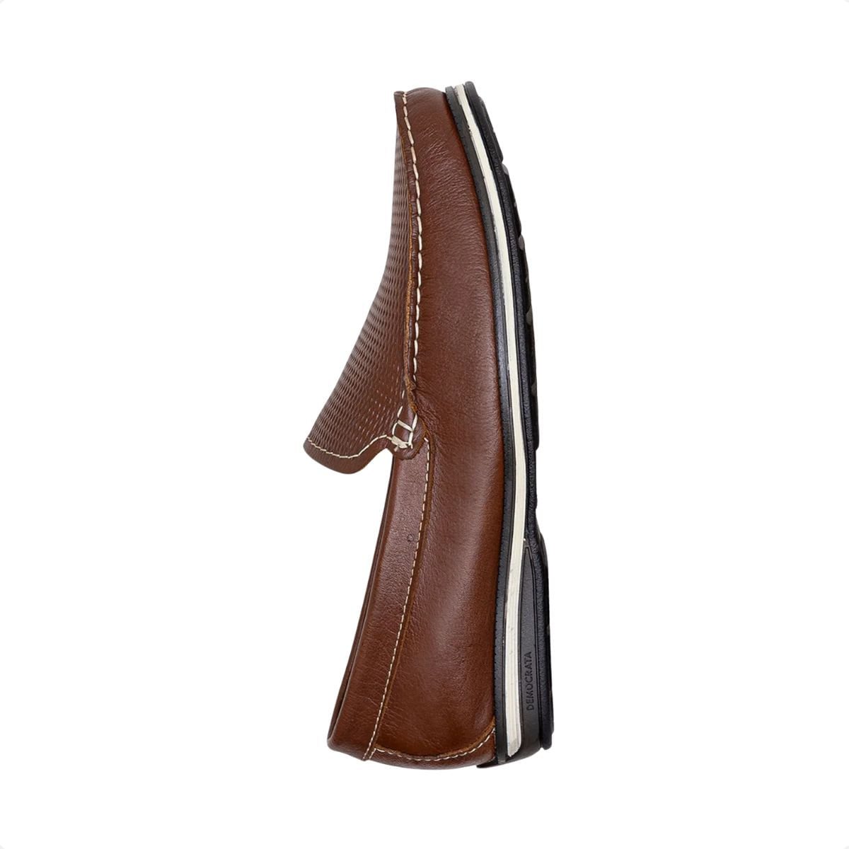 Mocassim Masculino Democrata Easy Ted Conhaque Marrom 4