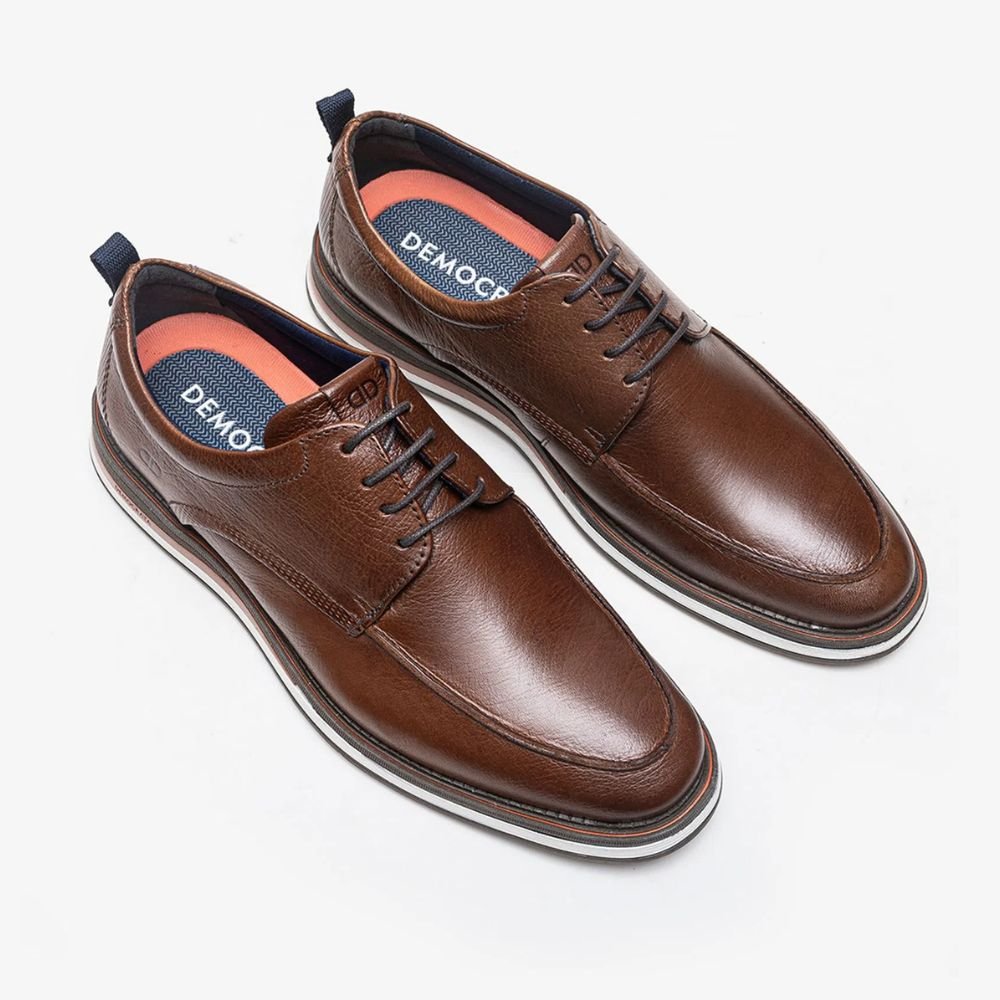 Sapato Masculino Esporte Fino Democrata Metropolitan Type Conhaque