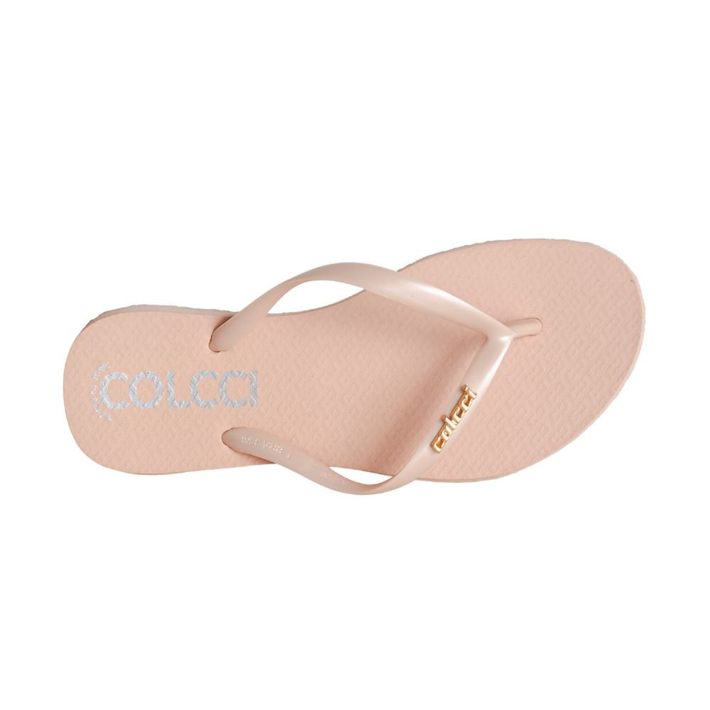 Chinelo Feminino Adulto Dedo Colcci Rosa Bege 3