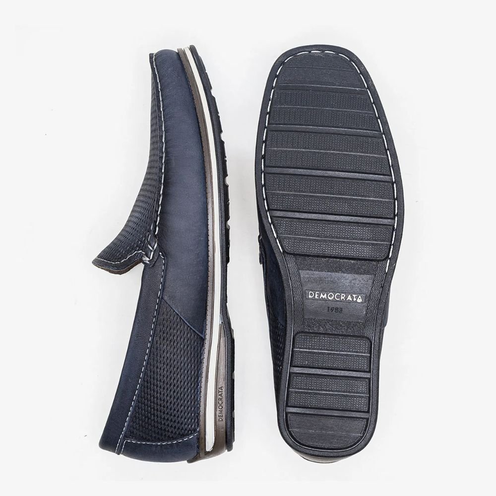 Mocassim Masculino Democrata Easy Ted Azul Marinho Azul 4