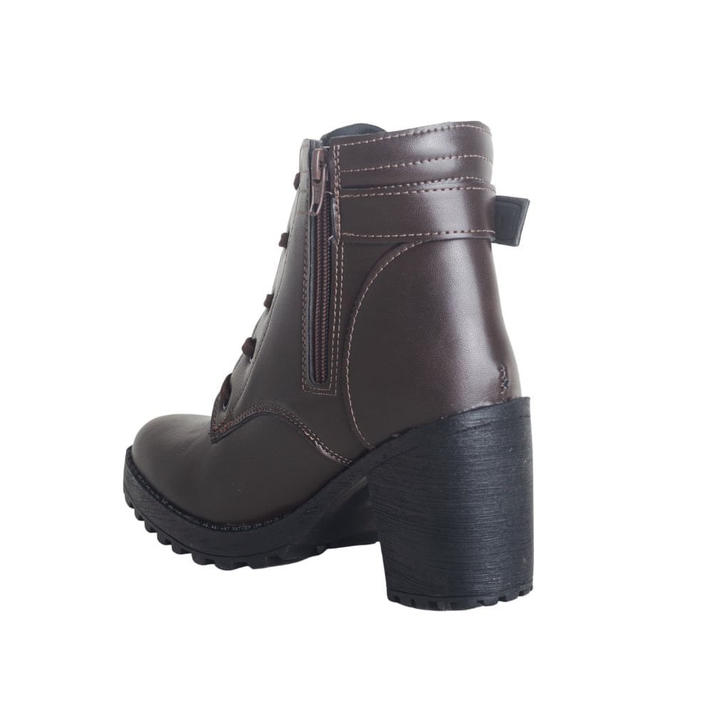 Bota Feminino Coturno West Line 2060 Marrom 3