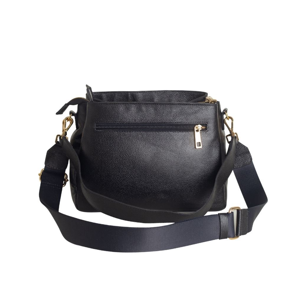 Bolsa Feminina Transversal Dayane Magalhães Preto Preto 2