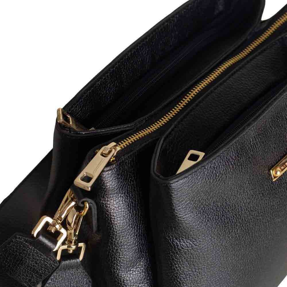 Bolsa Feminina Transversal Dayane Magalhães Preto Preto 3