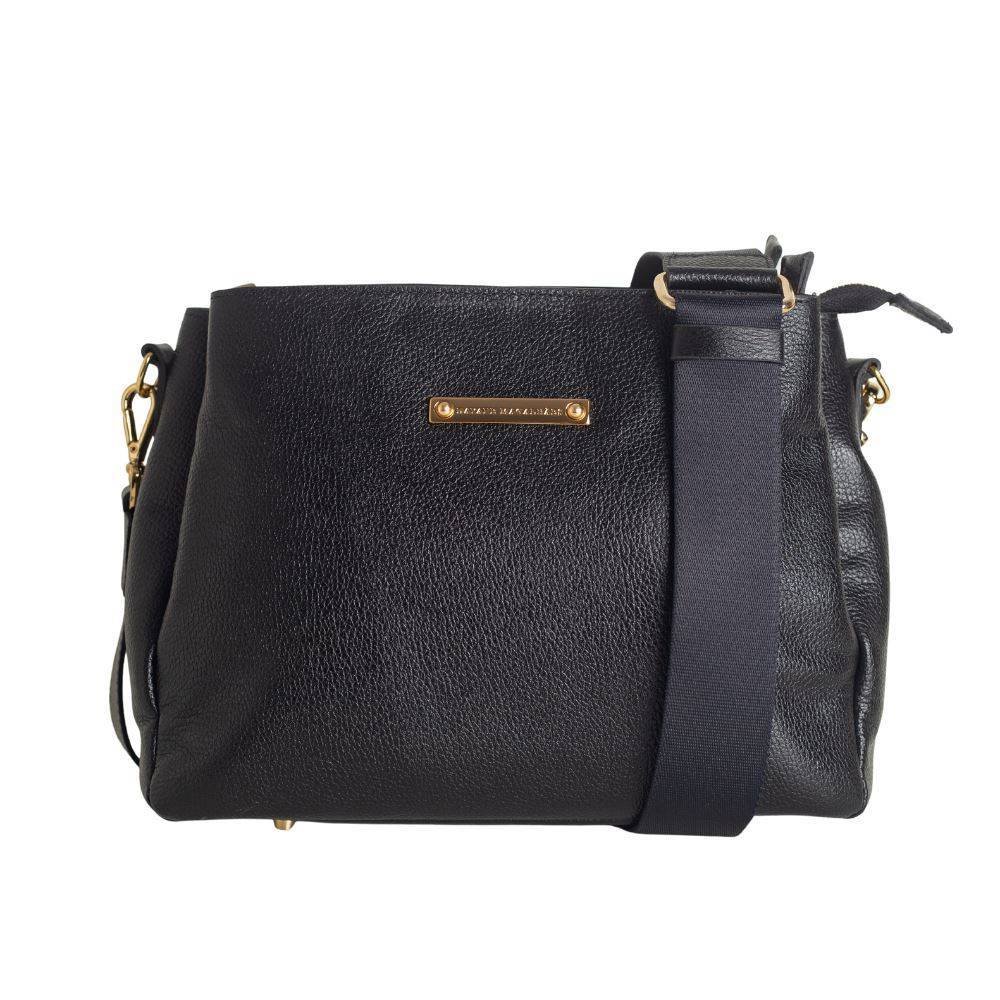 Bolsa Feminina Transversal Dayane Magalhães Preto Preto 4