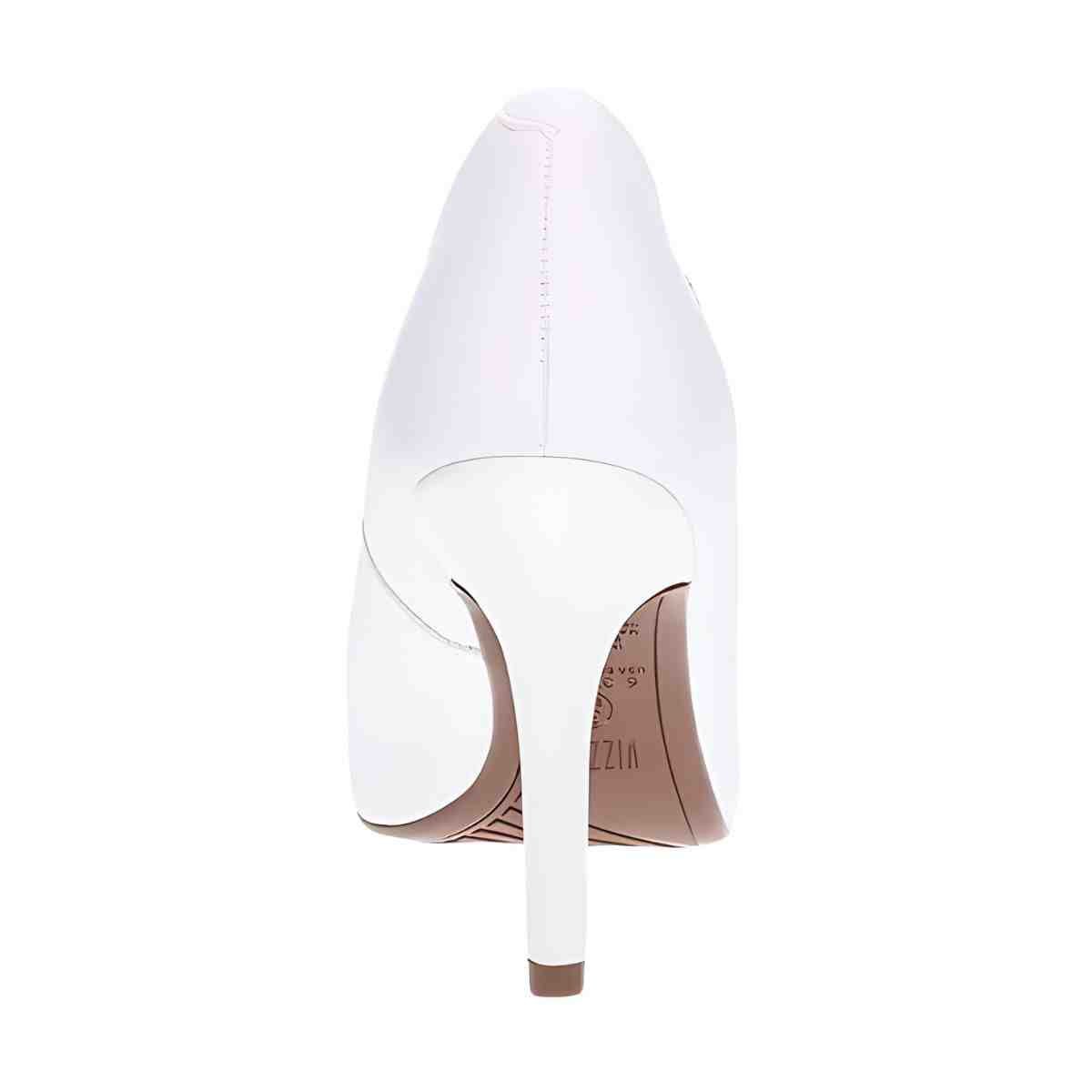 Sapato Feminino Scarpin Salto Alto Vizzano Branco Branco 7