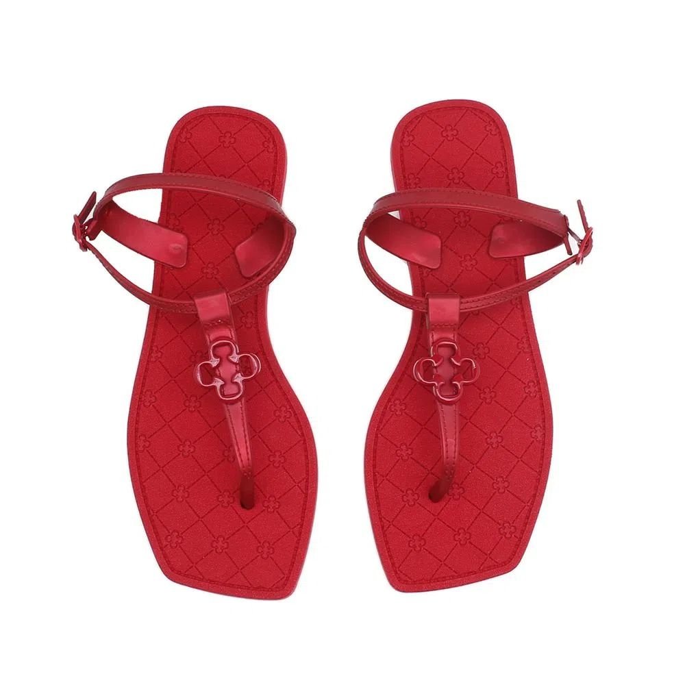 Sandália Feminino Rasteira Capodarte 4016464 Vermelho 2