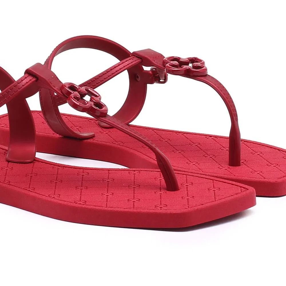 Sandália Feminino Rasteira Capodarte 4016464 Vermelho 3