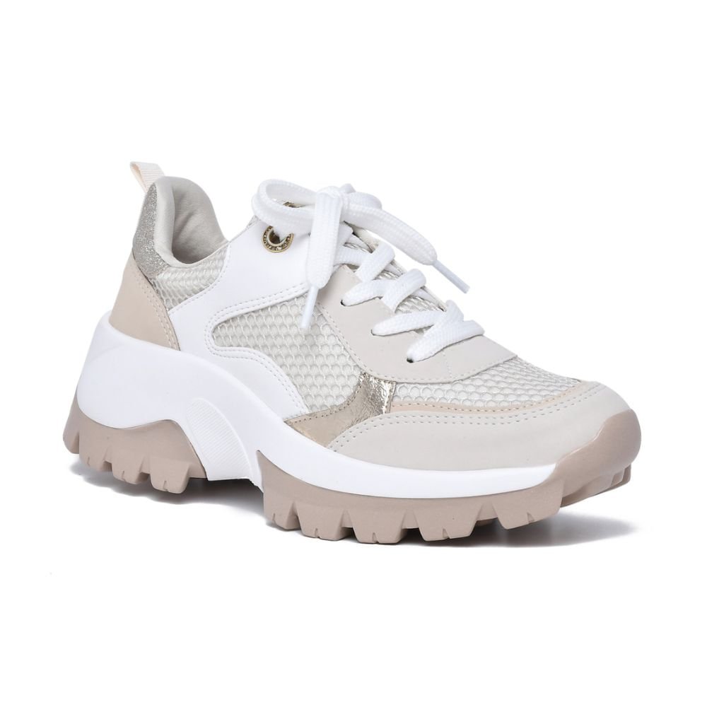 Tênis Moda Casual Feminino Via Marte 23-1304-03 Bege 1