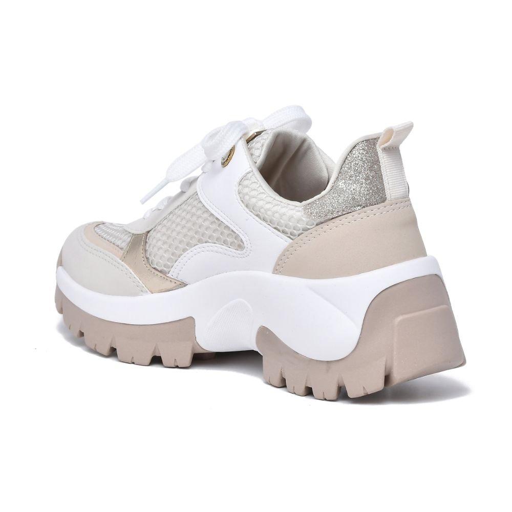 Tênis Moda Casual Feminino Via Marte 23-1304-03 Bege 3