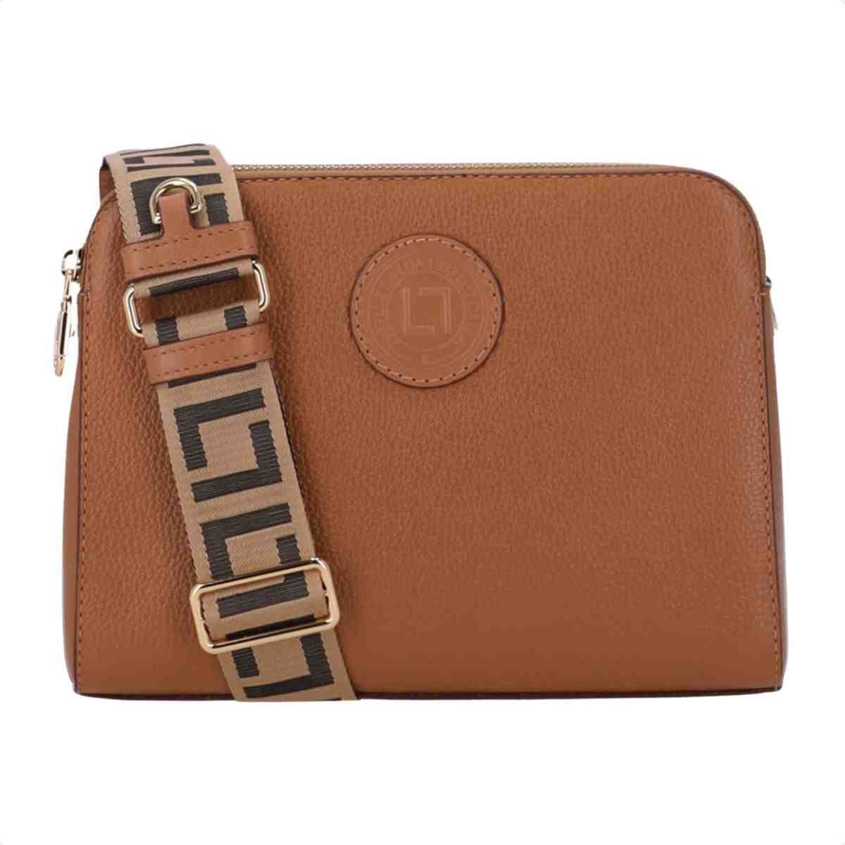 Bolsa Feminina Bella Pequena Couro Luz Da Lua Ordine Amêndoa Amêndoa 7